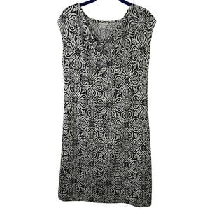 NTCO Nomadic Traders Black White Printed Dress Size Medium